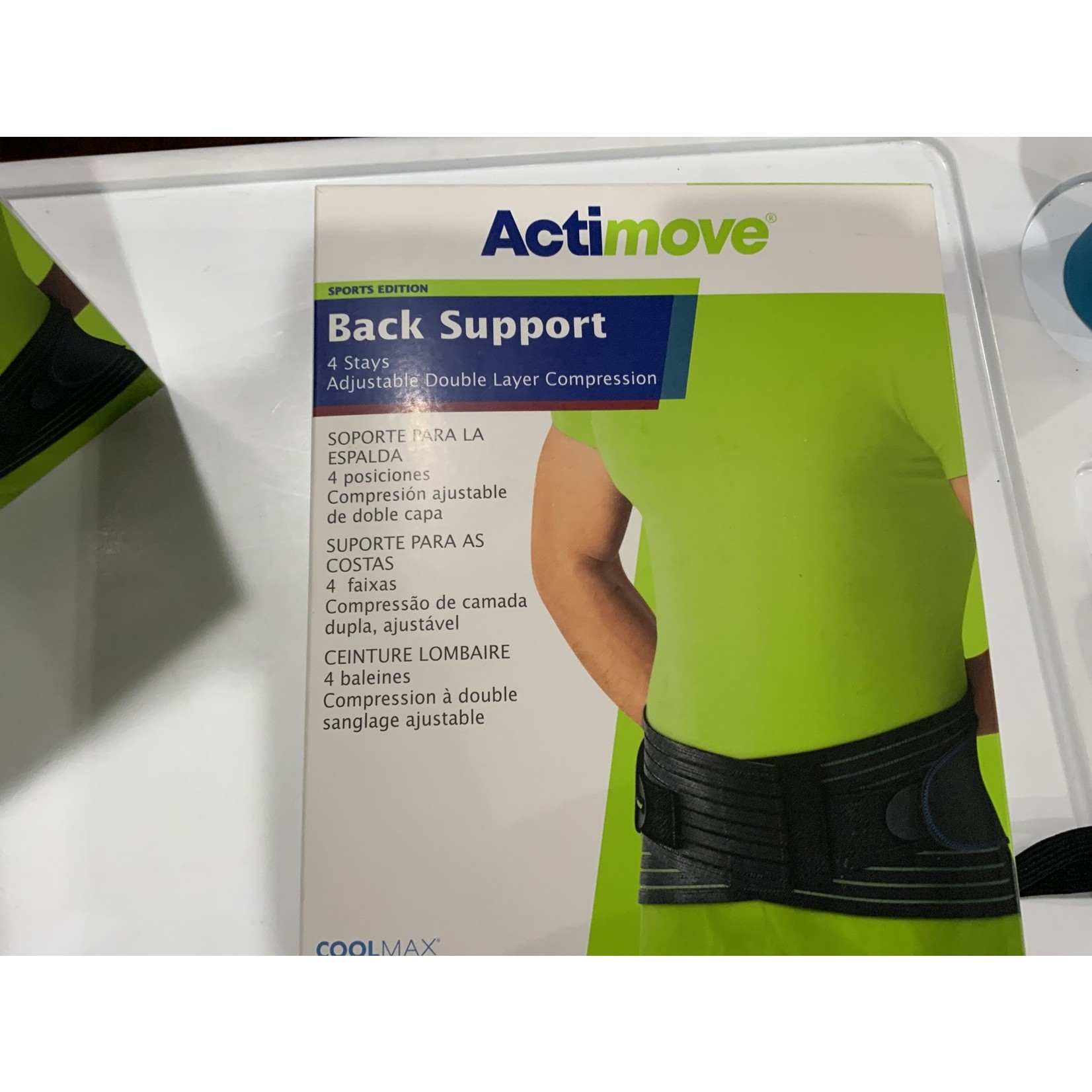 Actimove Back Support L Blk