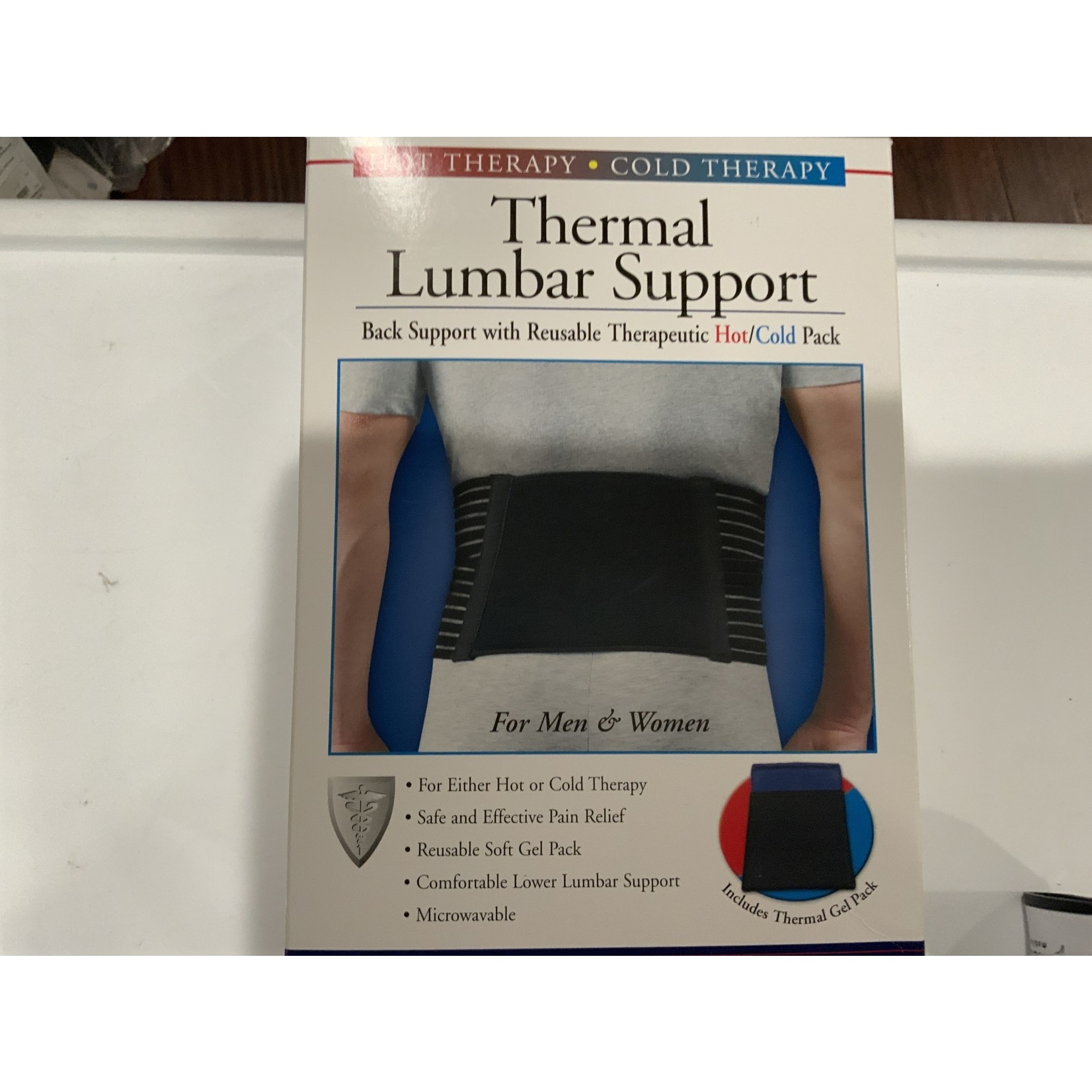 Thermal Lumbar Support XL Blk