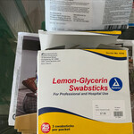 Dynarex Oral Swabs - Lemon Glycerine - 250 pkgs of 3 per case