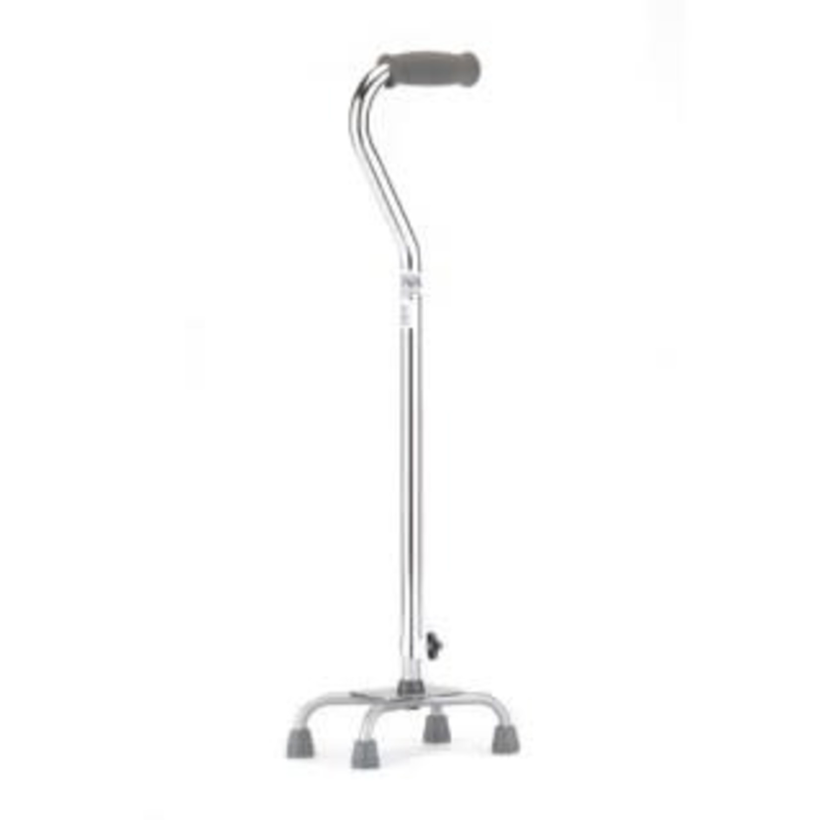 QUAD CANE SMALL BASE SILVER
