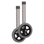 5" WHEELS FOR 1" FLD WLKR GRAY