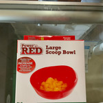 power of red Large Scoop Bowl
