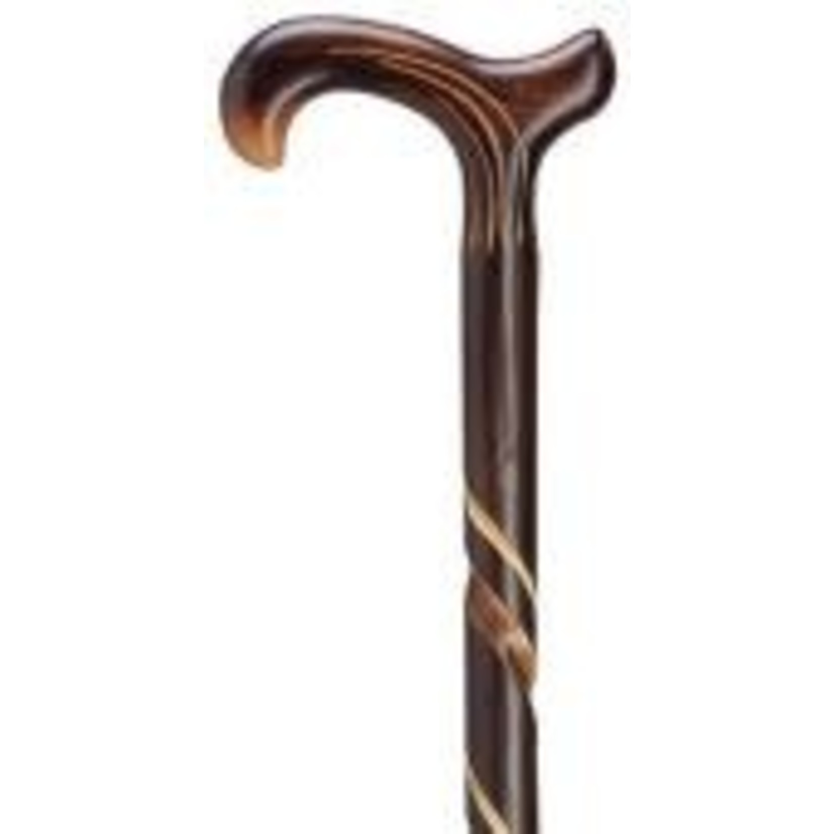 Harvy Hand Carved Spiral Derby Cane