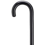 Harvy Crook Handle Canes Premium Finish Black Cane