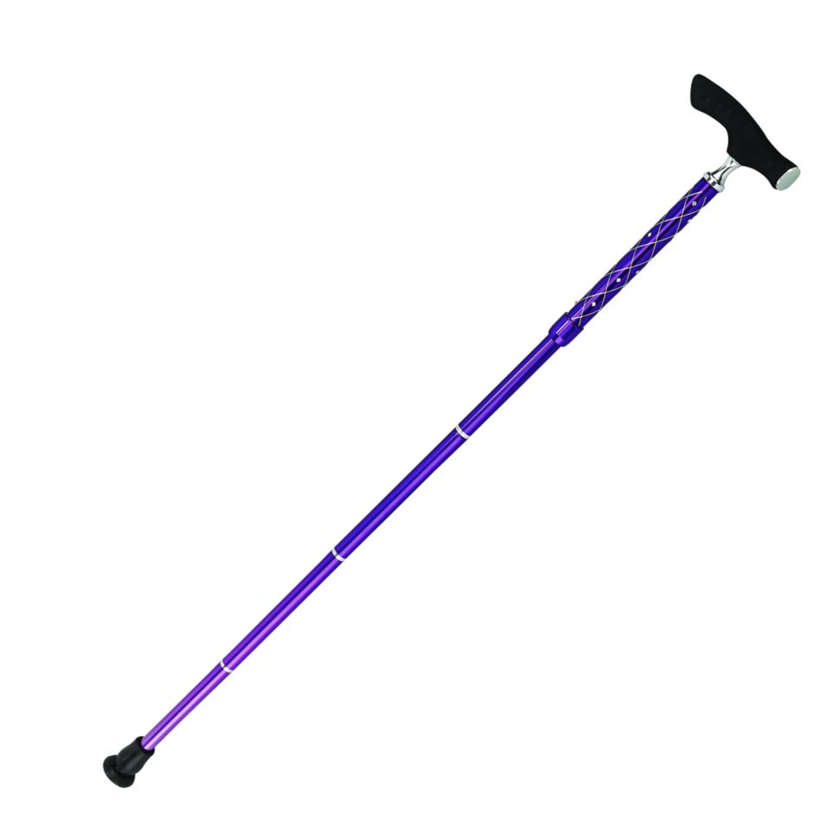 Harvy Swarovski Fritz Folding Purple Cane