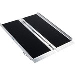3" Non-Skid Threshold Ramp Portable Aluminum Folding Wheelchair Ramp