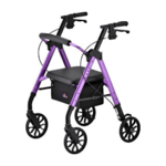 Nova STAR 8 Rollator Walker, 8" Wheels & Standard Size, Purple