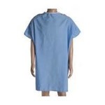 Allman Products Blue Solid Patient Gown