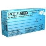Exam Glove Polymed® Large NonSterile Latex Standard Cuff Length Fully Textured Ivory  100/BX