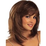 Fashion Bob Middle Length Straight Layered Brown Hair Wigs