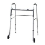 Bariatric Two-Button Patient Walker, with Wheels, 500 lb Capacity