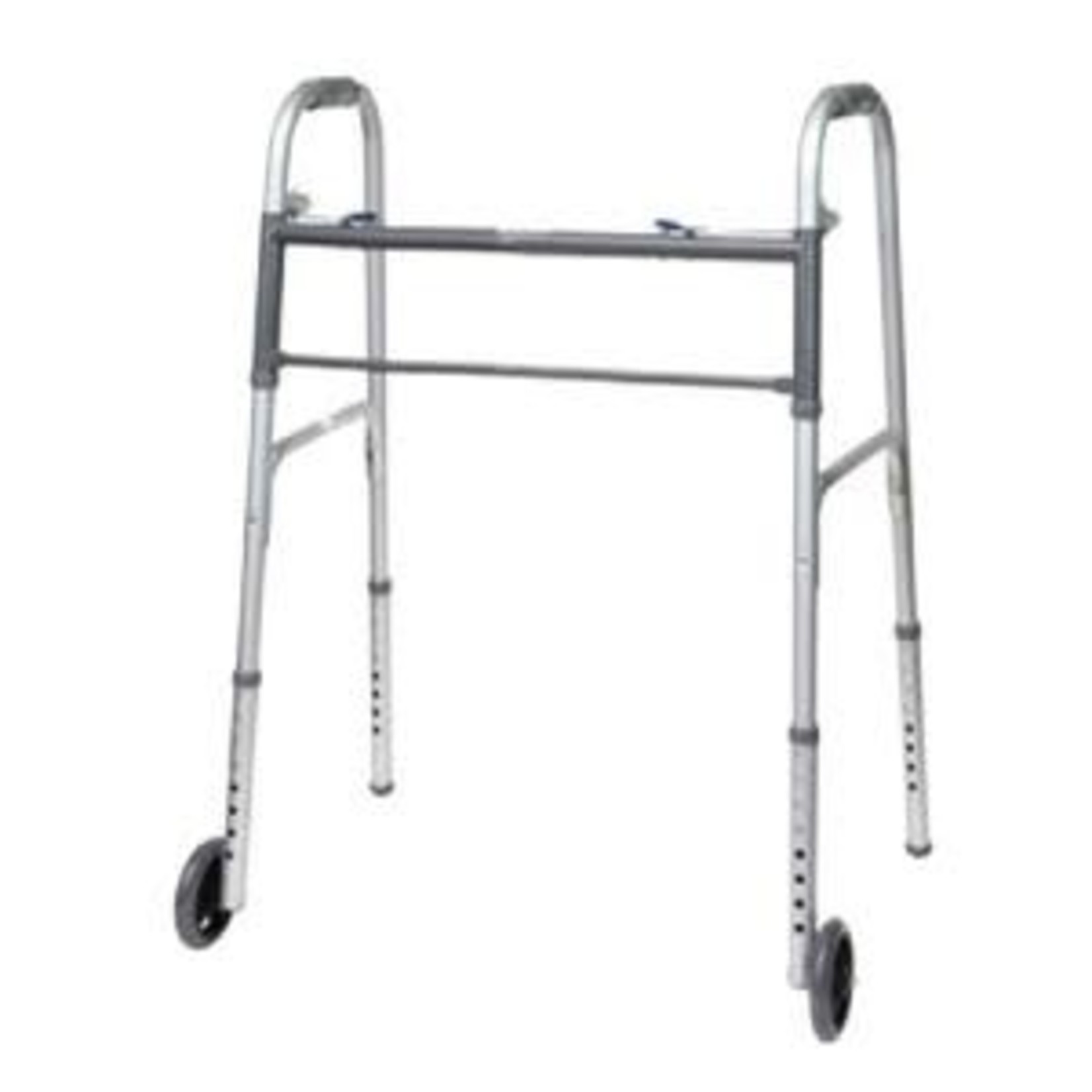 Bariatric Two-Button Patient Walker, with Wheels, 500 lb Capacity