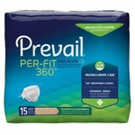 Prevail Per-Fit 360 Adult Incontinent Brief Prevail Per-Fit 360 Tab Closure X-Large Disposable Heavy Absorbency