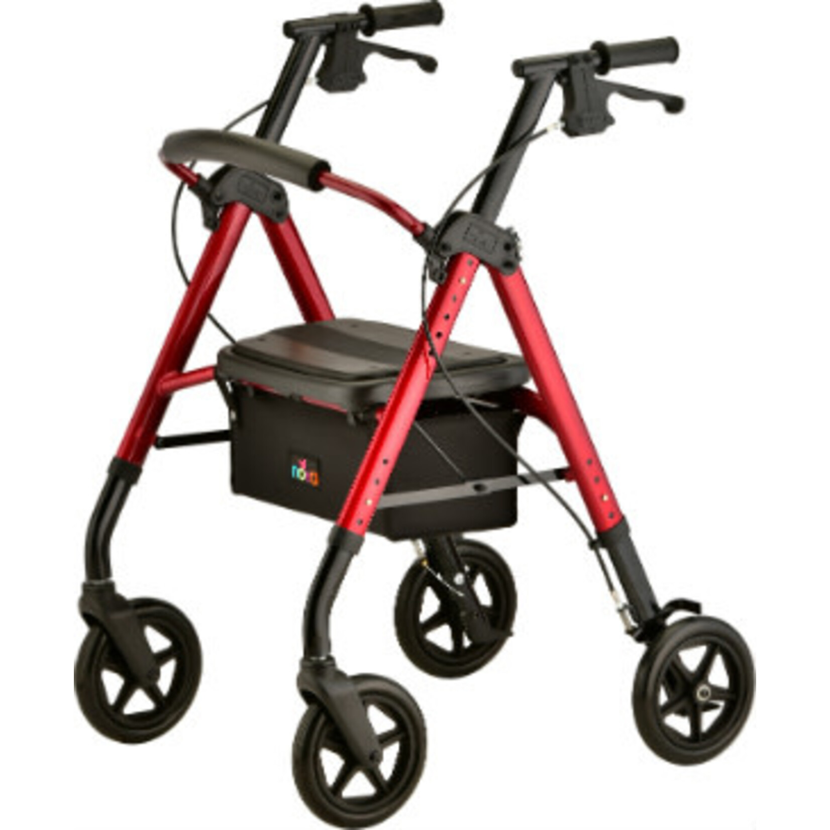 STAR 8 DX ROLLATOR RED