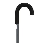 CANE CURVED HANDLE BLACK