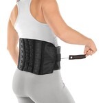 Lower Back & Spine Pain Brace | Adjustable Corset Support for Lumbar Strain, Arthritis, Spinal Stenosis and Herniated Discs (One Size - Fits Men & Women with 28" - 60" Waist)