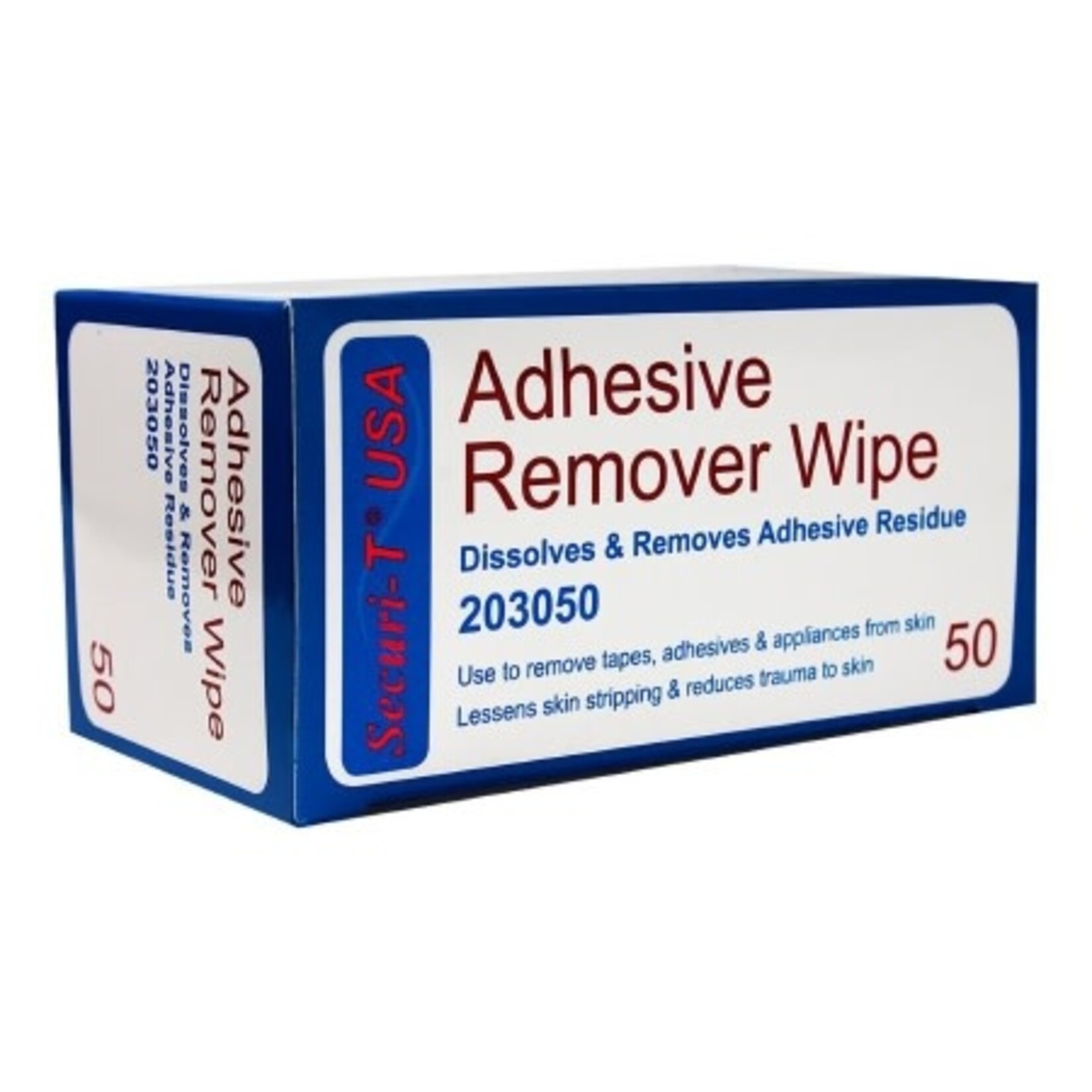 Securi-T USA Adhesive Remover Wipe 1-1/4" x 3” 50/BX