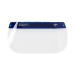3/4 Length Disposable Face Shields with Foam Top and Elastic Band