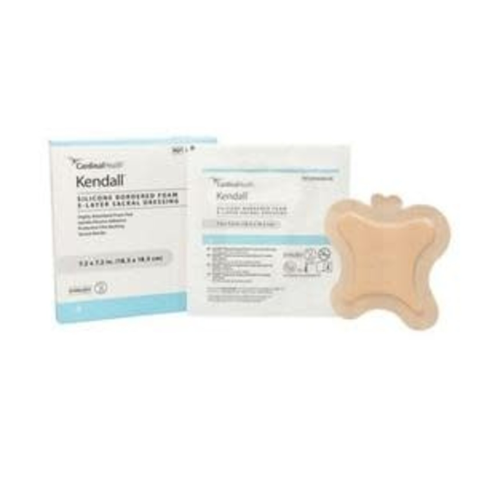 Cardinal Health Foam Dressing, Silicone Bordered - 7.2" x 7.2" - 1each