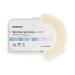 Skin Barrier Strip McKesson Moldable, Standard Wear Adhesive without Tape Without Flange Universal System Hydrocolloid 1/2 Curve 1 Inch W