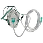 Adult Simple Oxygen Mask w/7' Safety Tubing 50/cs