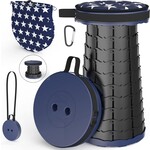 Folding Stool with Cushion,Portable Collapsible Stool,Retractable Stool,Outdoor Stool, Load Capacity 440lbs