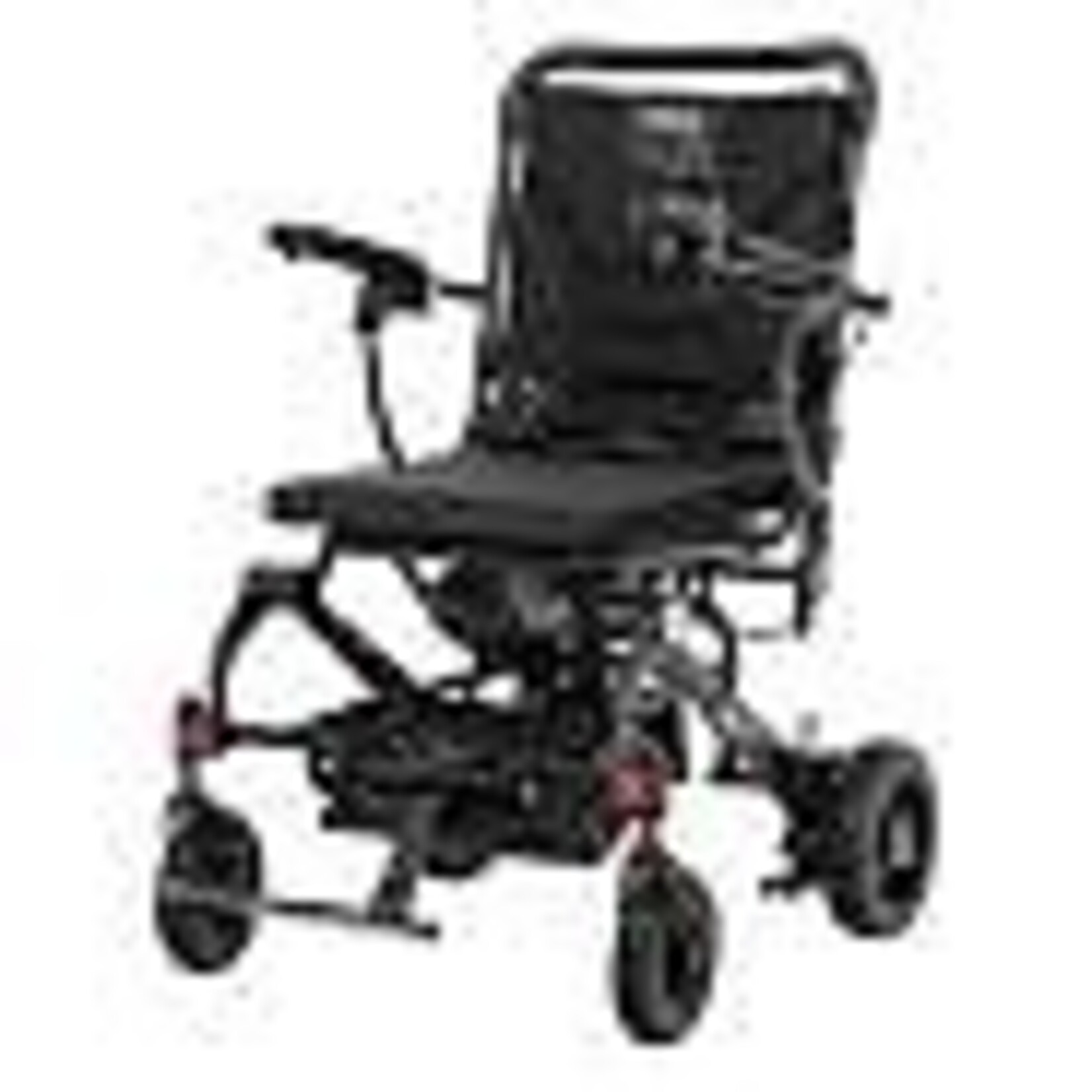 Pride Jazzy Carbon, Black, with 17” x 17” Foam Seat, 12 Ah Lithium-ion Battery Electric Wheelchair