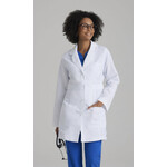 Barco Uniforms 34" 3PKT ROUNDED COLLAR BELT SMALL WHITE