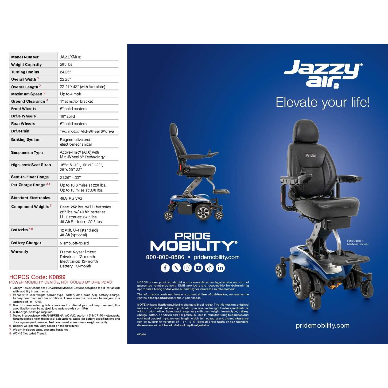 Pride Jazzy Air 2