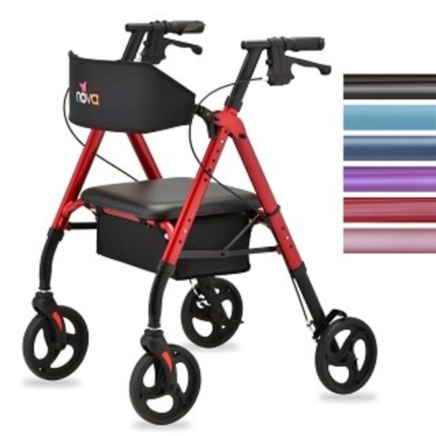 STAR 8 WB ROLLATOR RED