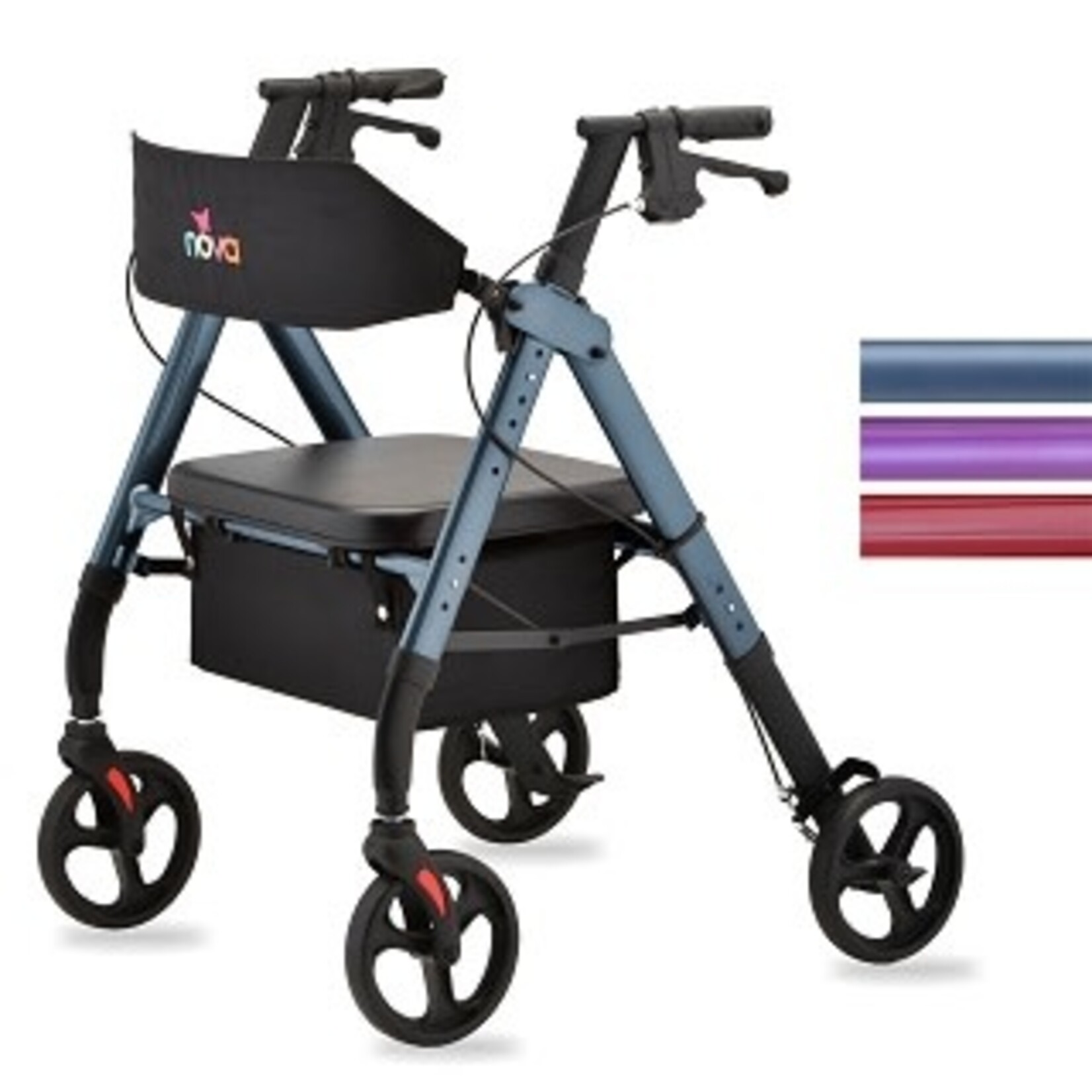 Nova STAR HD WB ROLLATOR RED
