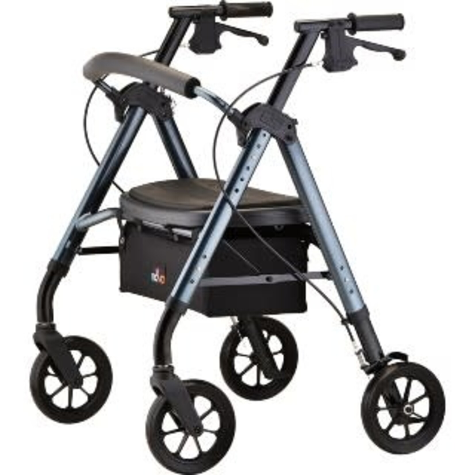 Nova STAR 8 DX HEAVY DUTY EXTRA-WIDE ROLLATOR, 450 LB. WEIGHT CAPACITY, BLUE