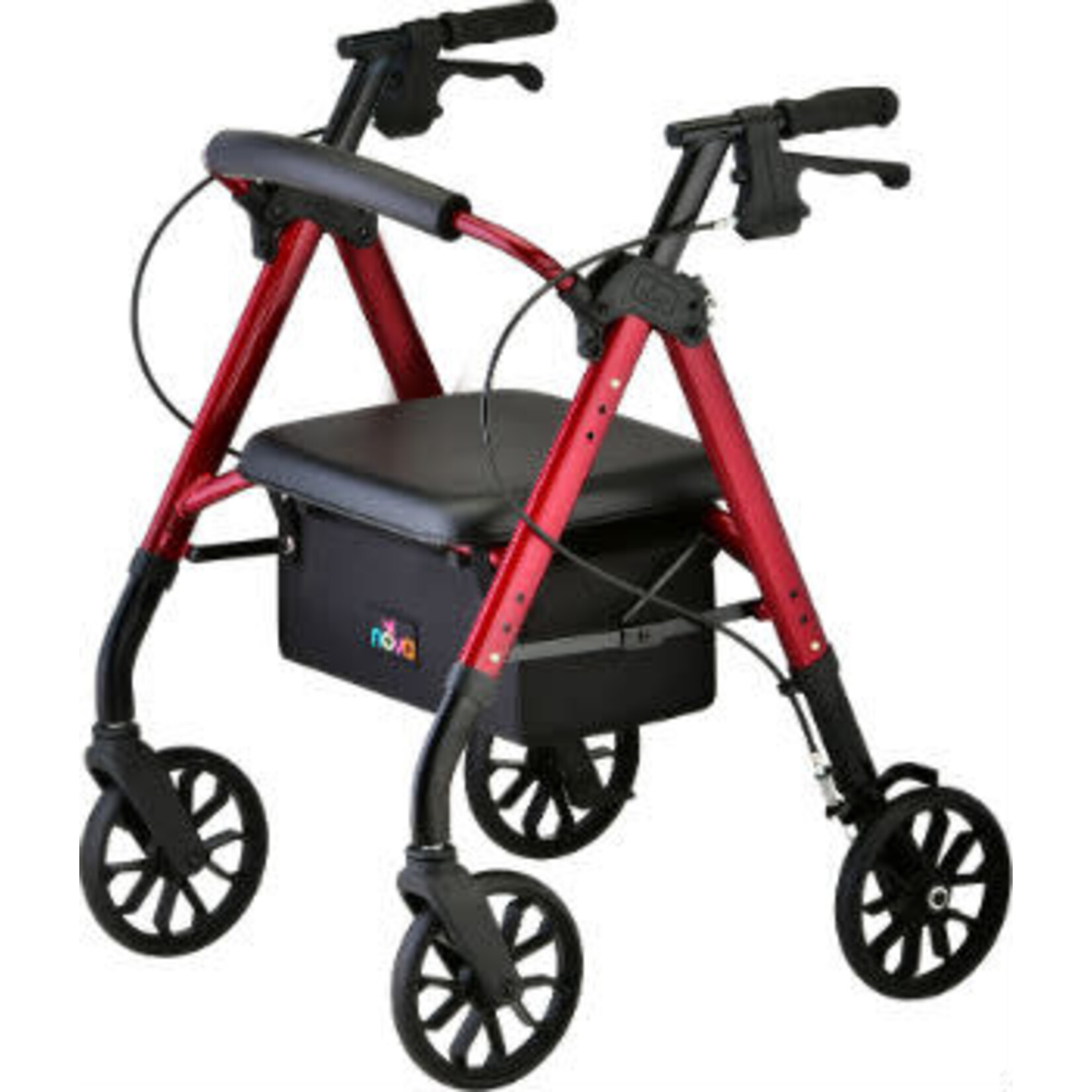 Nova STAR 8 PETITE ROLLATOR RED