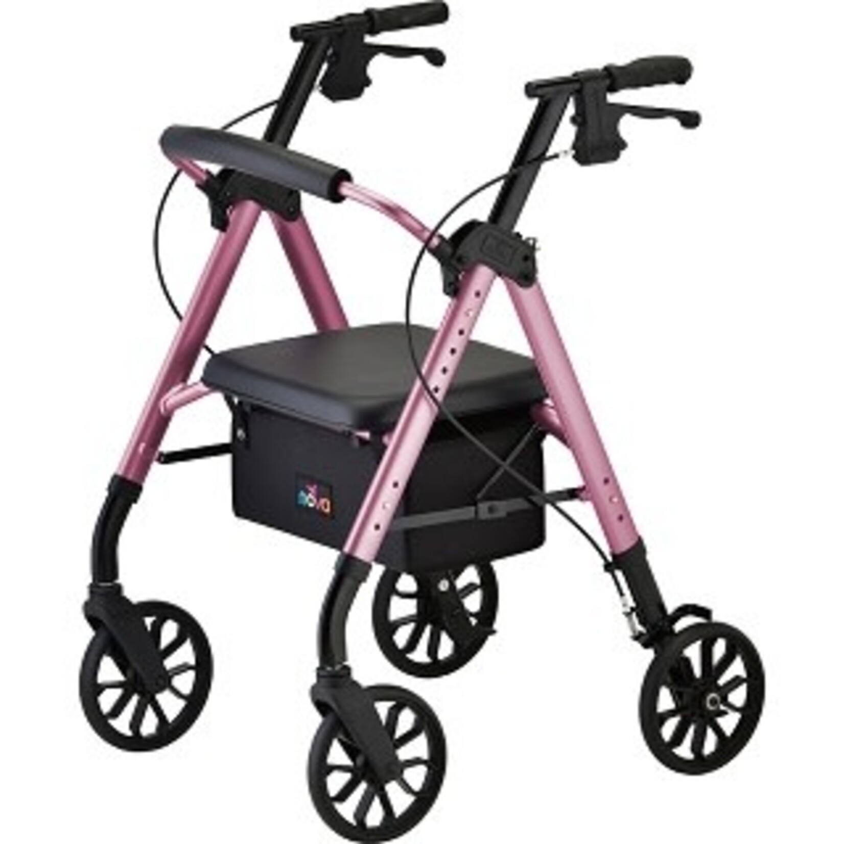 Nova STAR 8 ROLLATOR WALKER, 8" WHEELS & STANDARD SIZE, PINK
