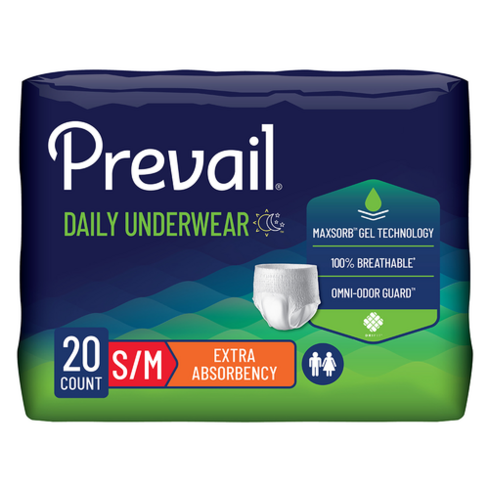 Prevail Protective Underwear, Unisex, Extra Absorbency