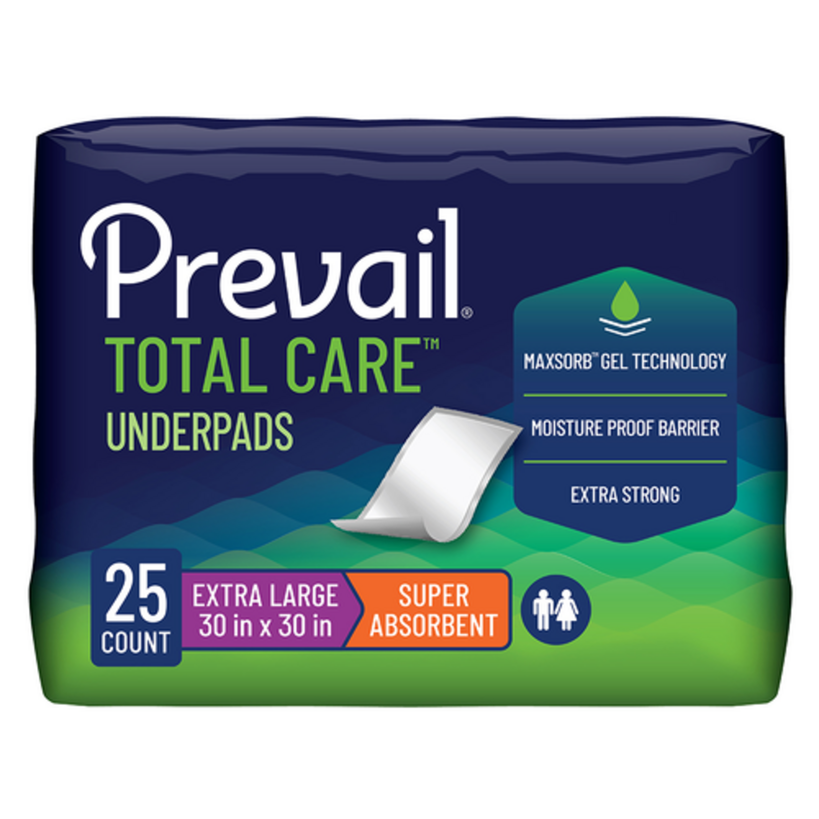 First Quality Super Absorbent Disposable Underpads, Printed Bag, 30" x 36", 25/PKG