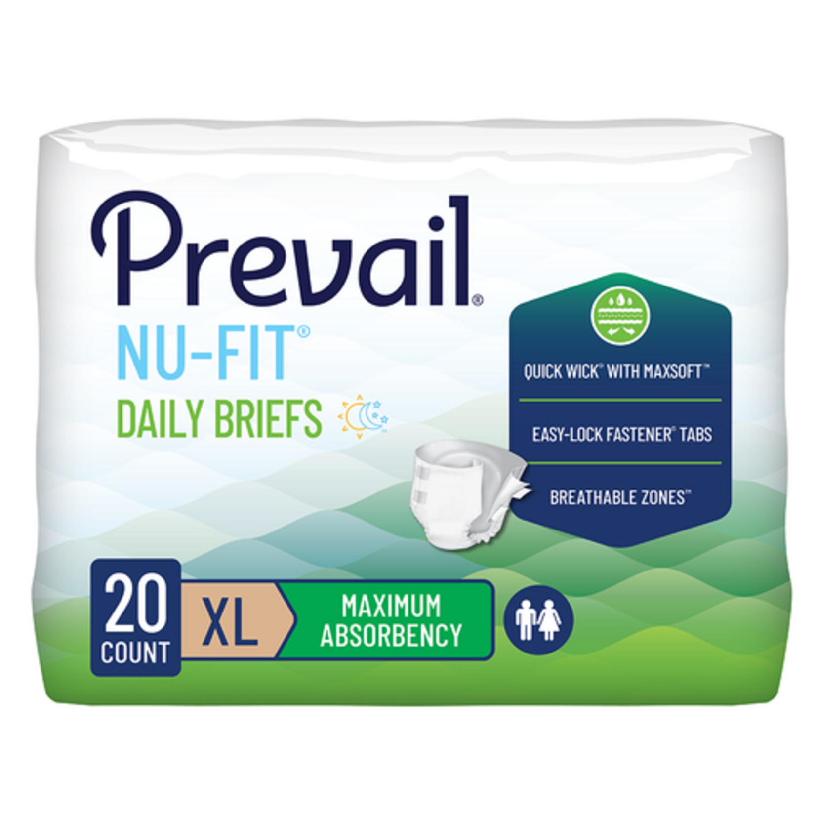 First Quality NU-Fit Adult Briefs, Maximum Absorbency, Package
