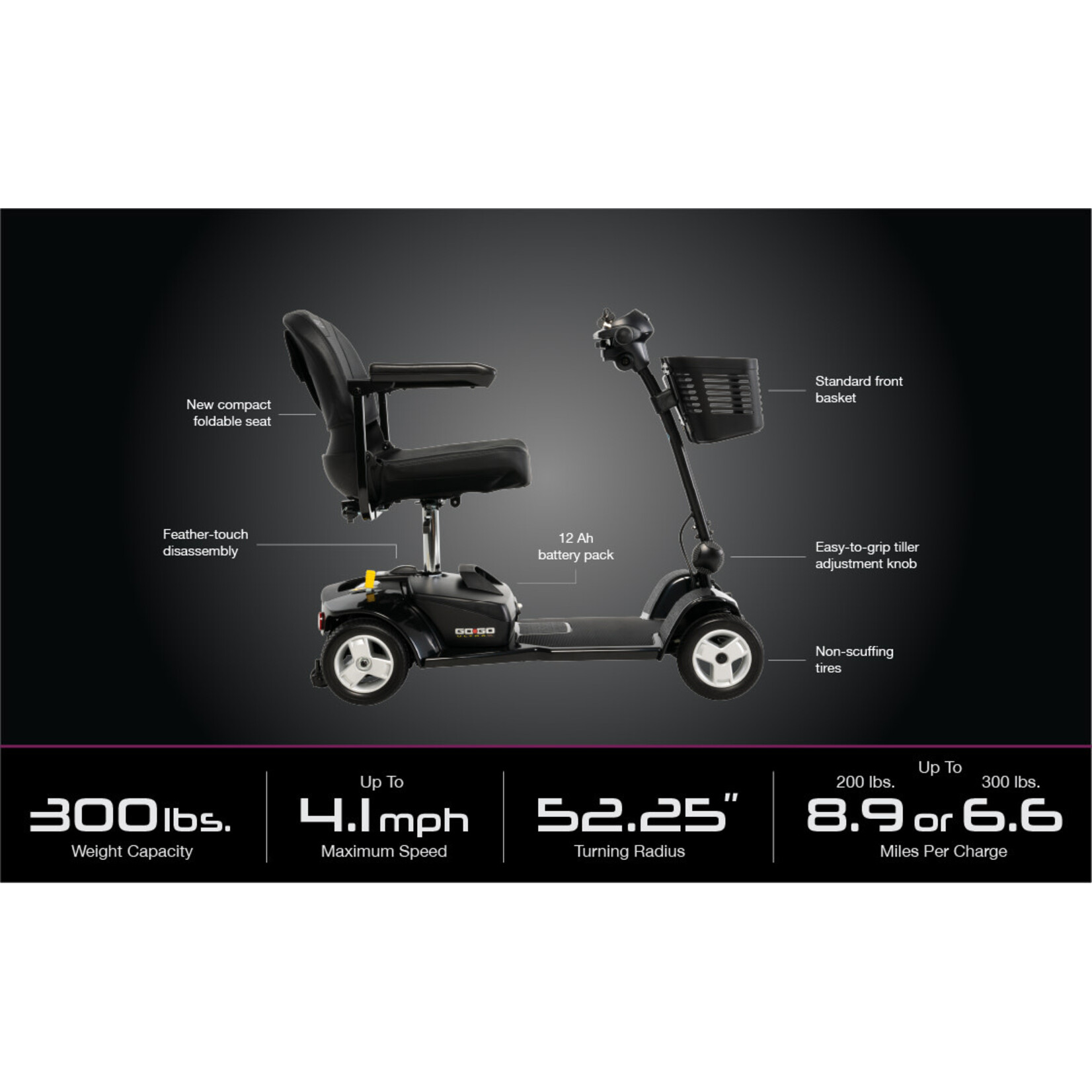 Pride Go Go (GOGO) Ultra X 4-Wheel Scooter