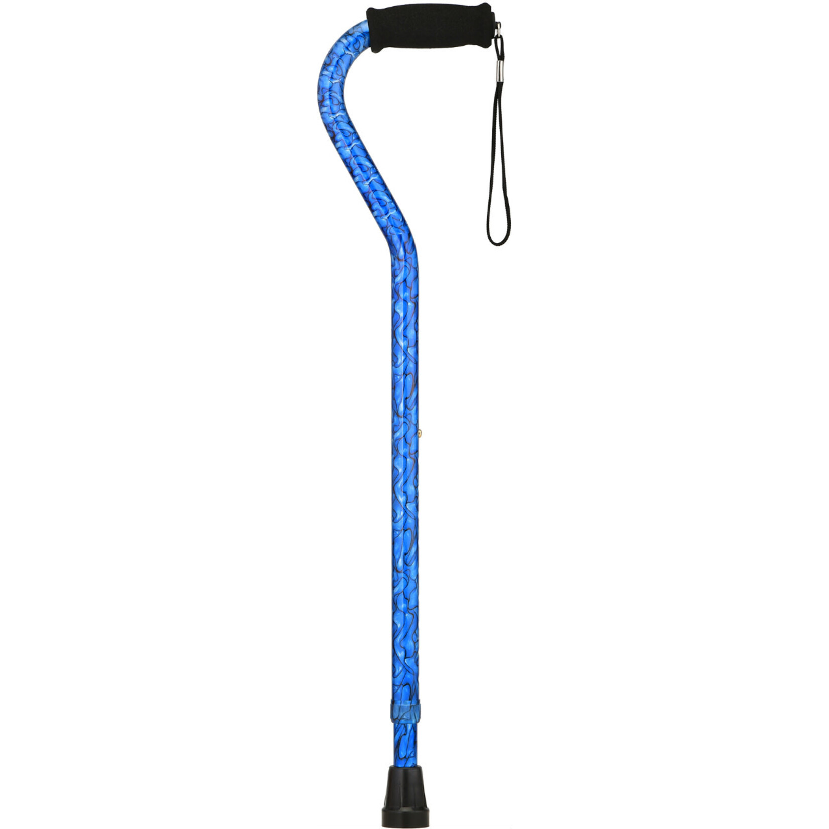 Nova Heavy Duty OFFSET CANE BLUE WAVES