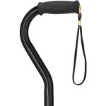 Nova Heavy Duty TALL OFFSET CANE BLACK