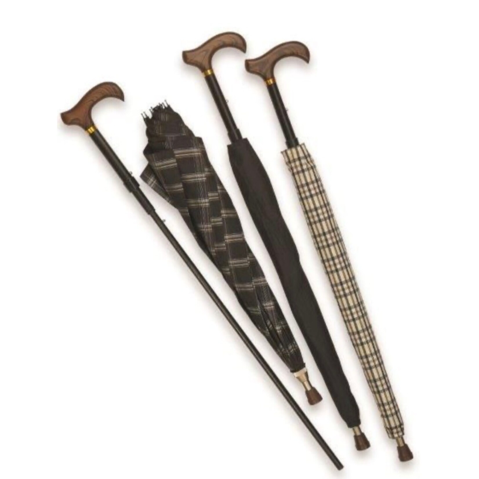 Harvy Umbrella Cane - Black