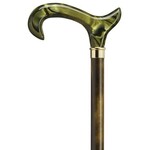 Harvy Imported Acrylic Green Derby Handle Cane