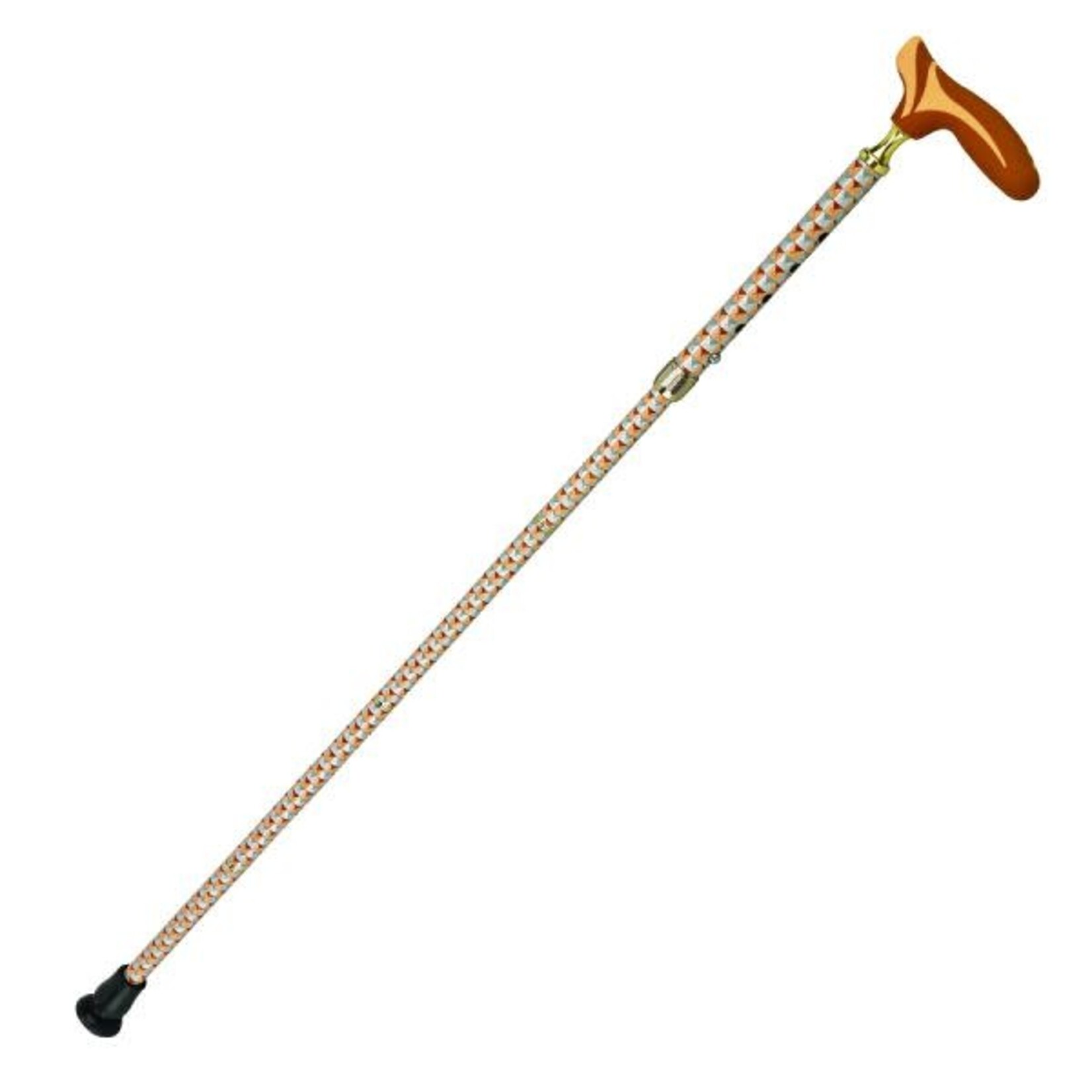 Harvy Comfort Overmold Handles Folding Cane - Tan