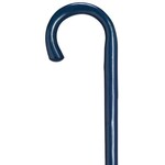 Harvy Imported Men's Natural Chestnut Crook-Blue Cane