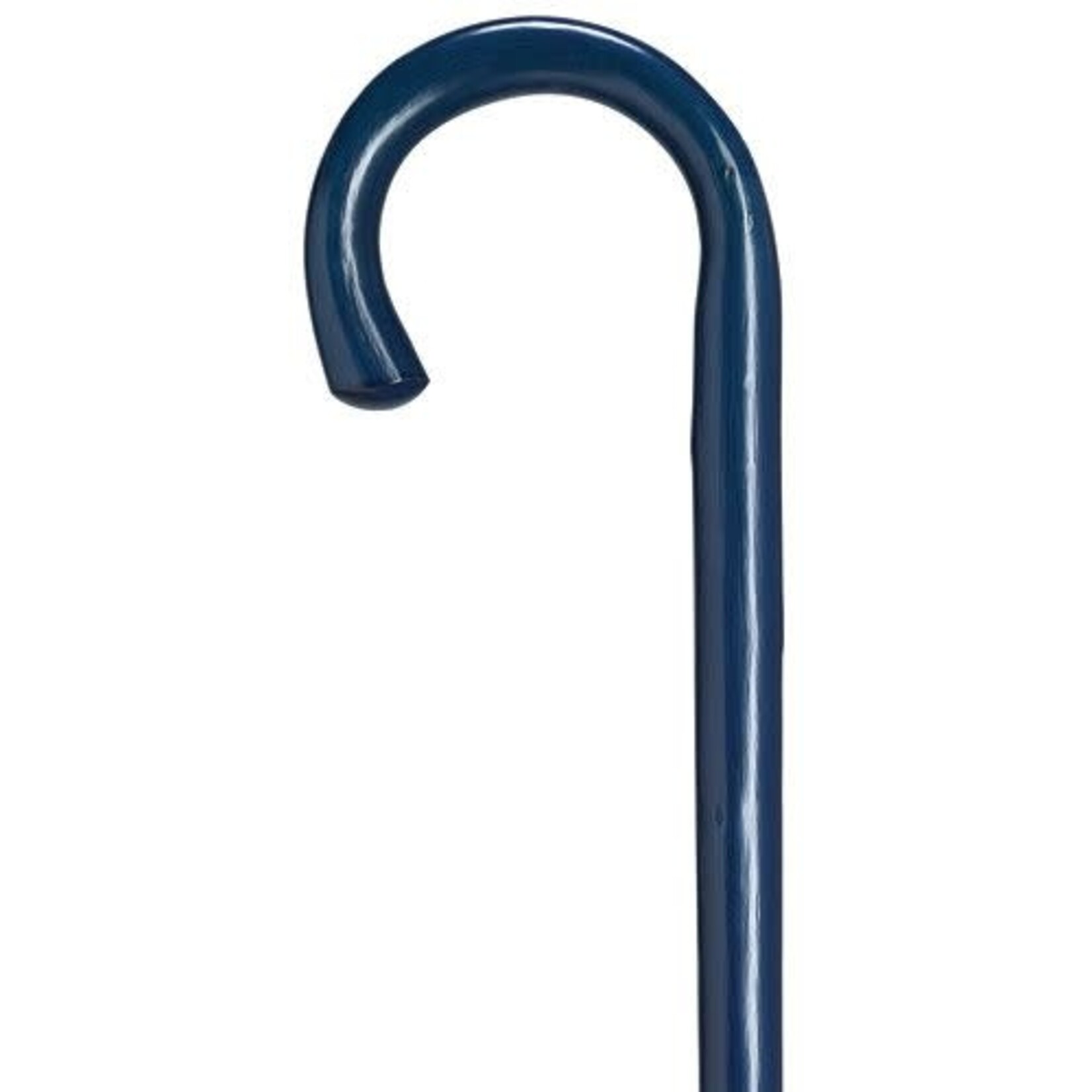Harvy Imported Men's Natural Chestnut Crook-Blue Cane