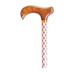 Harvy Aluminum Adjustable Derby Prints Color Tartan Cane