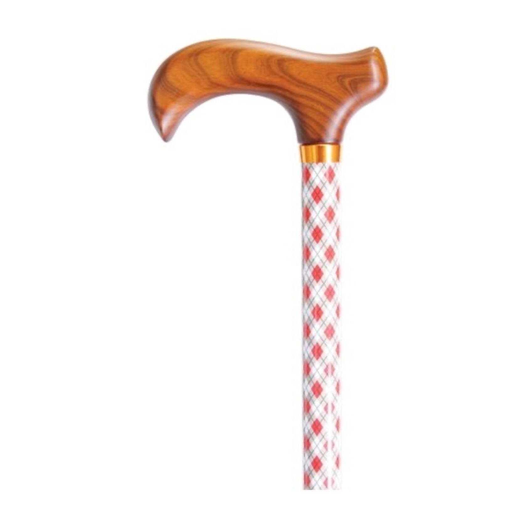 Harvy Aluminum Adjustable Derby Prints Color Tartan Cane