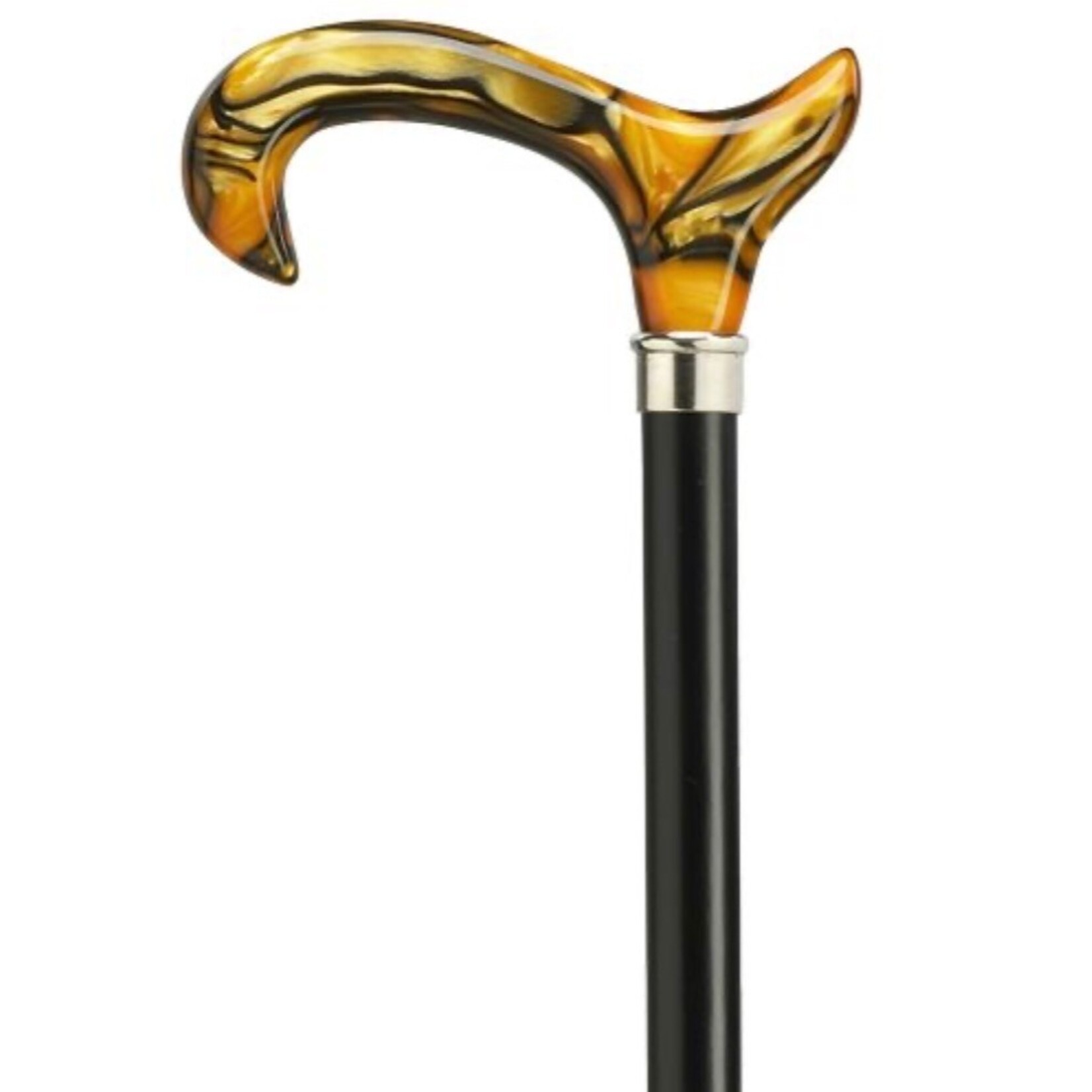 Harvy Imported Acrylic Orange Derby Handle Cane