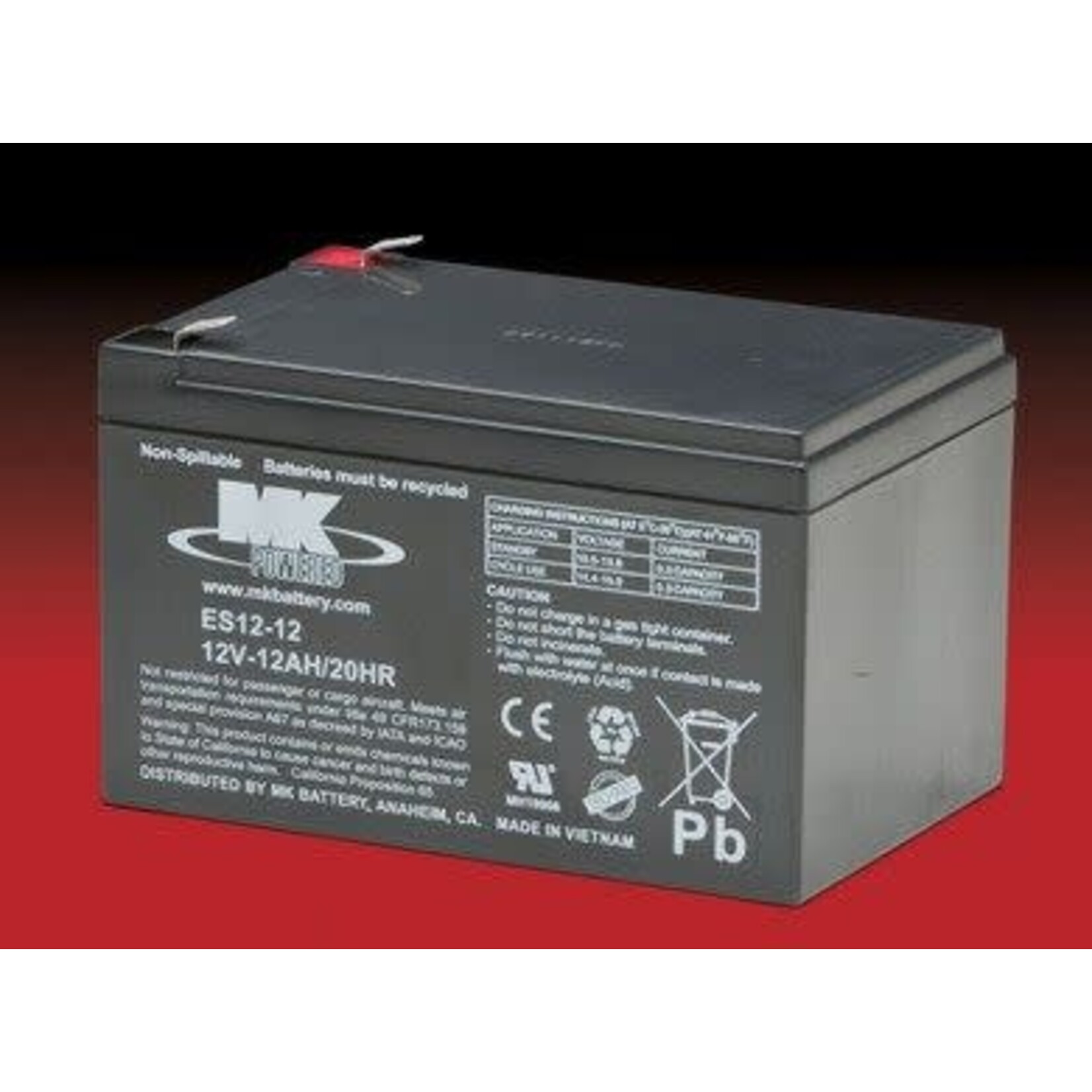 MK Battery 12v 12ah Battery - SLA