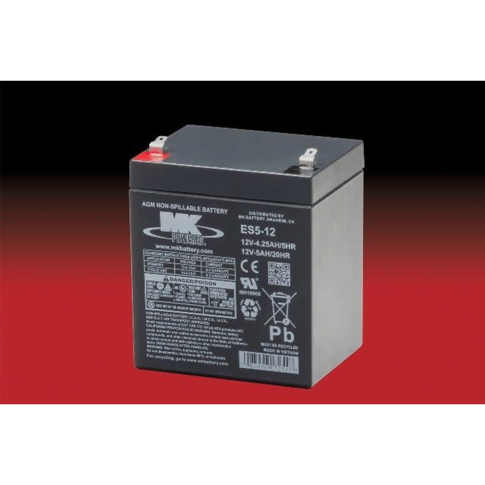 MK Battery 12v 5ah Battery - SLA